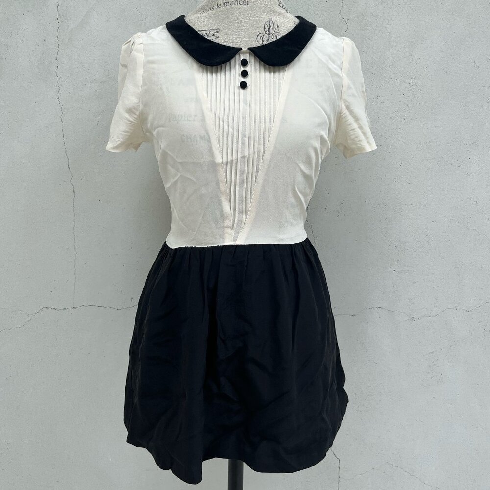Unknown Brand Tuxedo Romper with over skirt